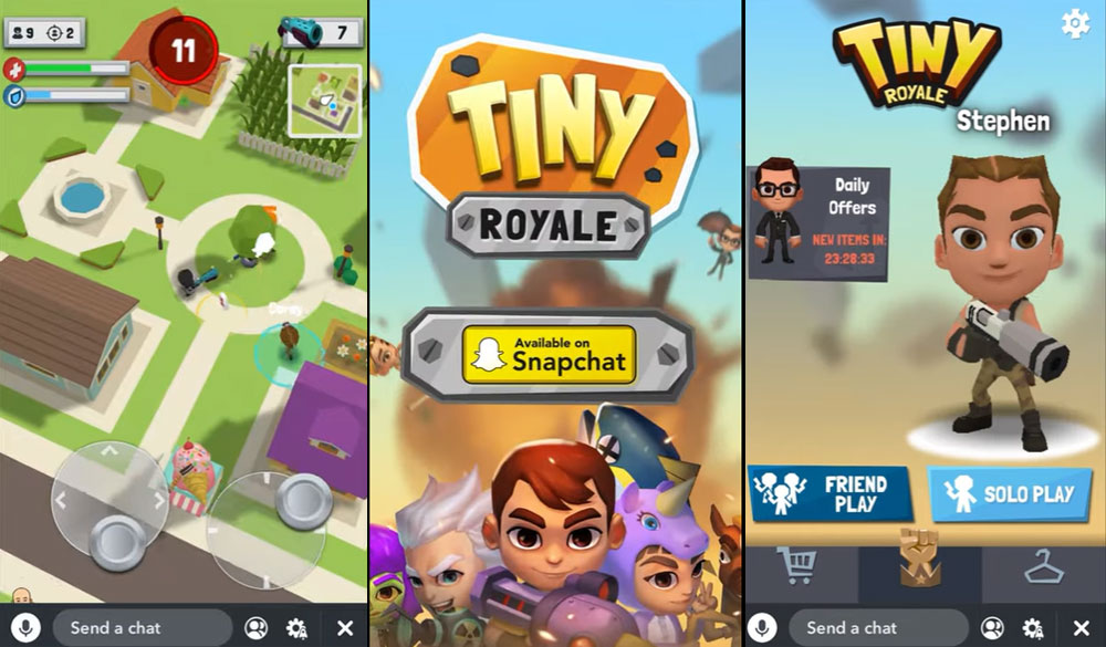 Snapchat เปิดตัวเกม Tiny Royale ต่อสู้แย่งชิงความเป็นหนึ่ง เล่นกับเพื่อนๆ ในแอปผ่าน Snap Games