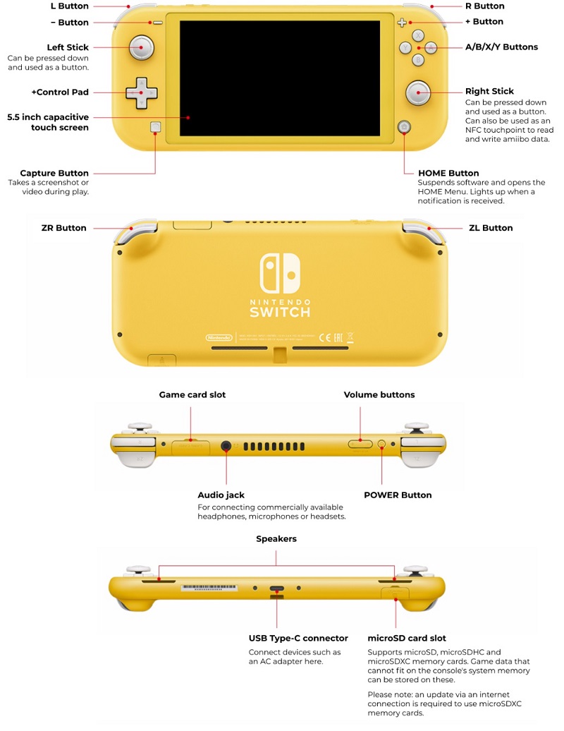 nintendo switch lite spec