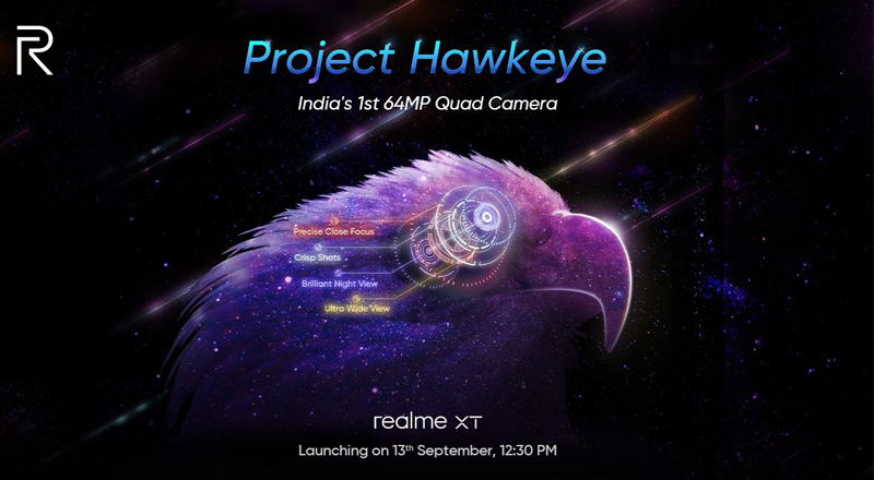 realme XT มือถือกล้องหลัง 4 ตัว ความละเอียดสูง 64MP เตรียมเปิดตัวที่อินเดีย 13 กันยายนนี้