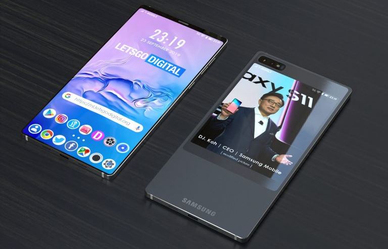 Samsung จดสิทธิบัตรมือถือสองหน้าจอ ลืออาจจะใช้กับ Galaxy S11 หรือไม่ก็ Galaxy A series