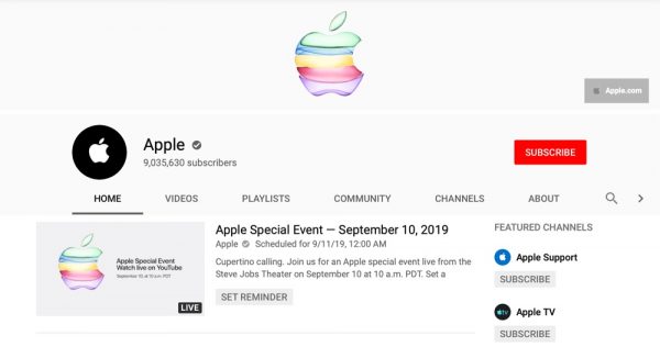 Apple Special Event - September 10, 2019