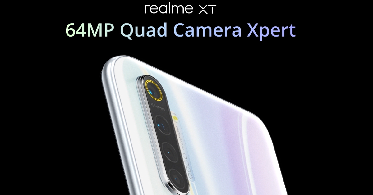 เปิดตัว realme XT มือถือ 4 กล้องหลัง 64MP หน้าจอ sAMOLED ชิป Snapdragon 712 AIE มี VOOC ชาร์จไว แบตใหญ่ 4000 mAh