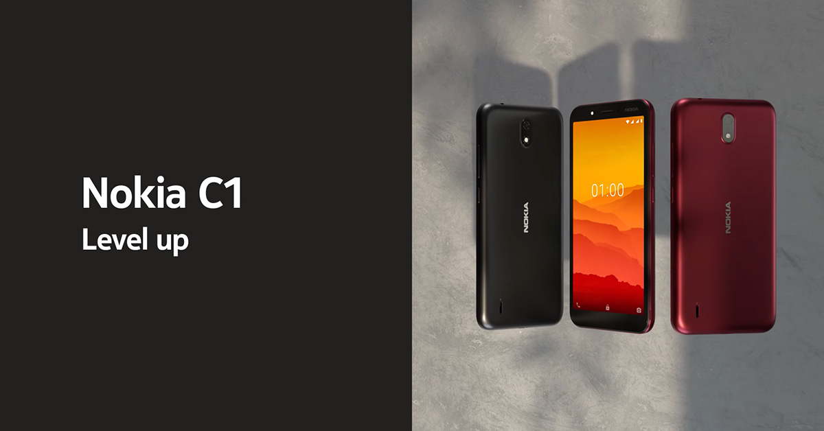 ถูกสุดๆ Nokia C1 มือถือรุ่นเล็ก Android Go เครื่องเล็ก รองรับการใช้งานทั่วไป เปิดราคาราว 1,800 บาท