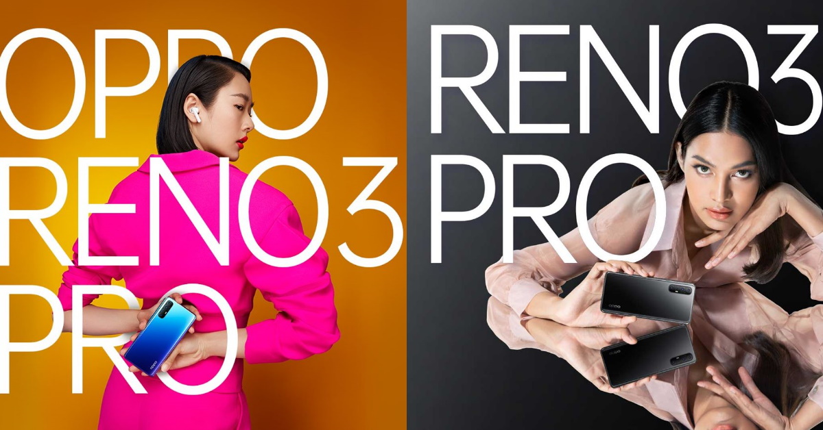 OPPO Reno3 Pro มือถือกล้องเซลฟี่คู่ 44MP และกล้องหลัง 4 ตัว 64MP เตรียมเปิดตัวในไทย 29 เม.ย. นี้