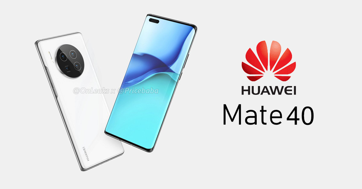 หลุดภาพเรนเดอร์ Huawei Mate 40 และ Mate 40 Pro 5G แบบ 360° เผยจอขอบโค้ง และกล้องหลังขนาดใหญ่