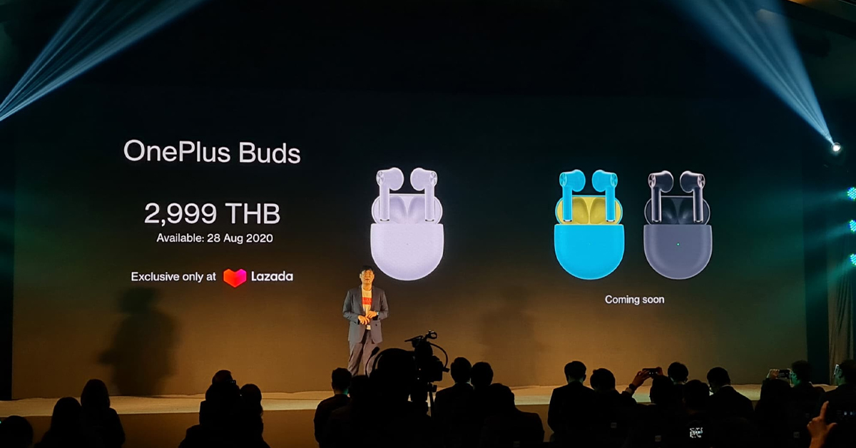 เปิดตัว OnePlus Buds ไดรเวอร์ขนาด 13.4 มม., ไมค์ 3 ตัว, กันน้ำ IPX4, ฟังต่อเนื่องยาวๆ 7 ชม. เคาะราคา 2,999 บาท