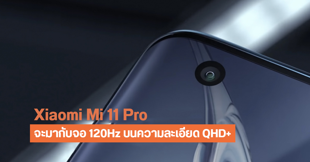 Xiaomi Mi 11 Pro อาจมากับจอ 120Hz บนความละเอียด QHD+ และชิป Snapdragon 875 มาแน่ๆ ต้นปีหน้า