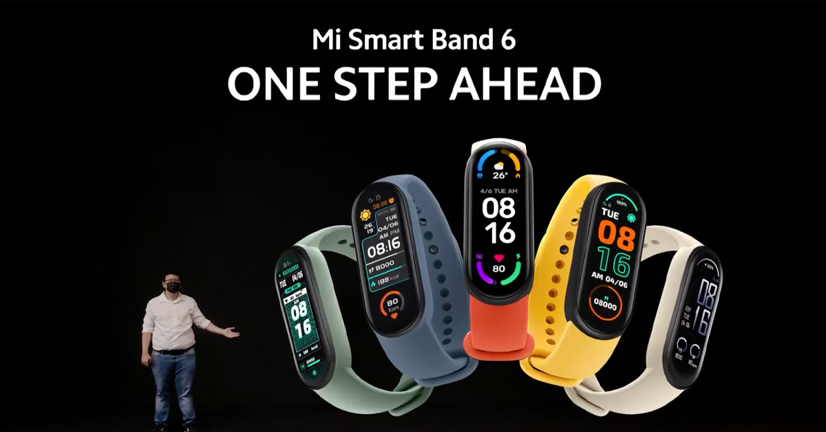 Mi Smart Band 6 สมาร์ทแบนด์สเปคคุ้มแบตอึด มีเซ็นเซอร์ HR วัด SpO2 ได้ เคาะราคา 1,090 บาท