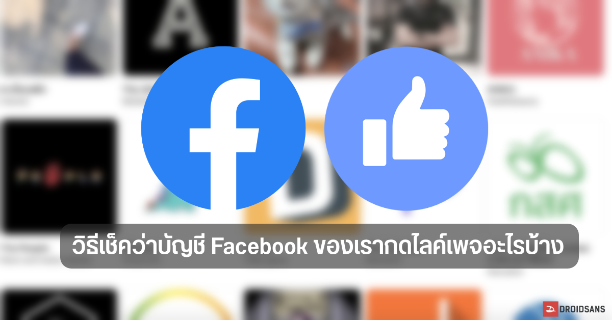Tips | วิธีเรียกดู / เช็คว่าบัญชี Facebook ของเราเคยไปกดไลค์เพจอะไรบ้าง