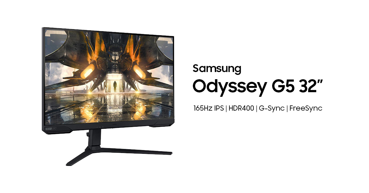 Samsung ออกเกมมิงมอนิเตอร์ Odyssey G5 32″ รุ่นใหม่ รีเฟรช 165Hz ความละเอียด QHD รองรับ HDR400