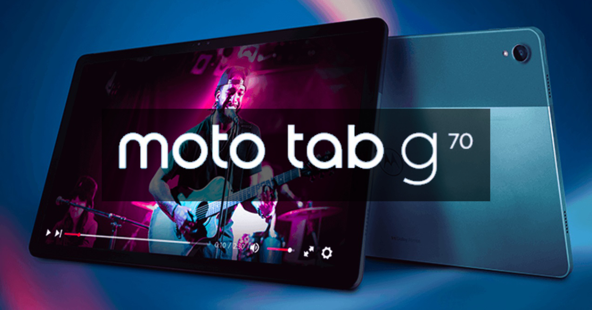 เปิดตัว moto tab g70 แท็บเล็ต 4G ราคาประหยัด จัดเต็มด้วยจอ 11 นิ้ว 2K ลำโพง 4 ตัว และชิป Helio G90T