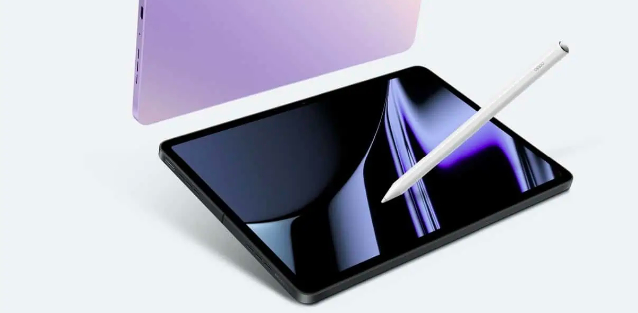 เผยดีไซน์ OPPO Pad ขอบจอสมมาตร มีไฟแฟลช LED ลำโพง 4 ตัว และรองรับดินสอ OPPO Pencil