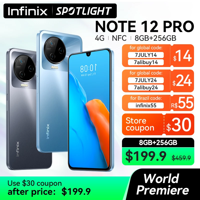Infinix Note 12 Pro 4G และ Note 12 Pro 5G มือถือสเปคคุ้ม จอ AMOLED ...