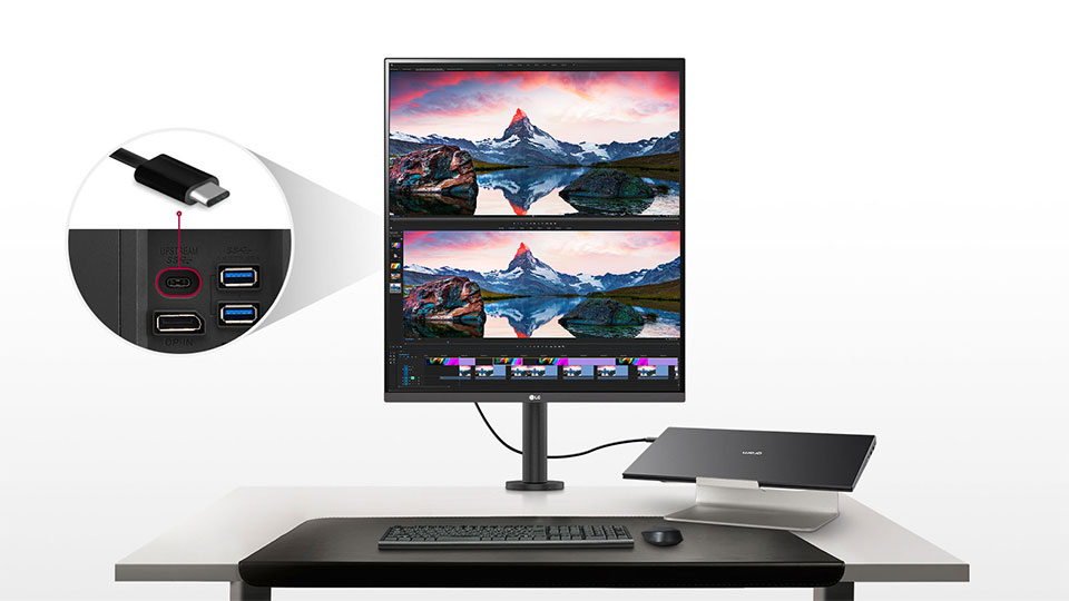 มอนิเตอร์ LG DualUp Monitor เปิดราคา 29,900 บาท เหมือนมีสองจอซ้อนกัน