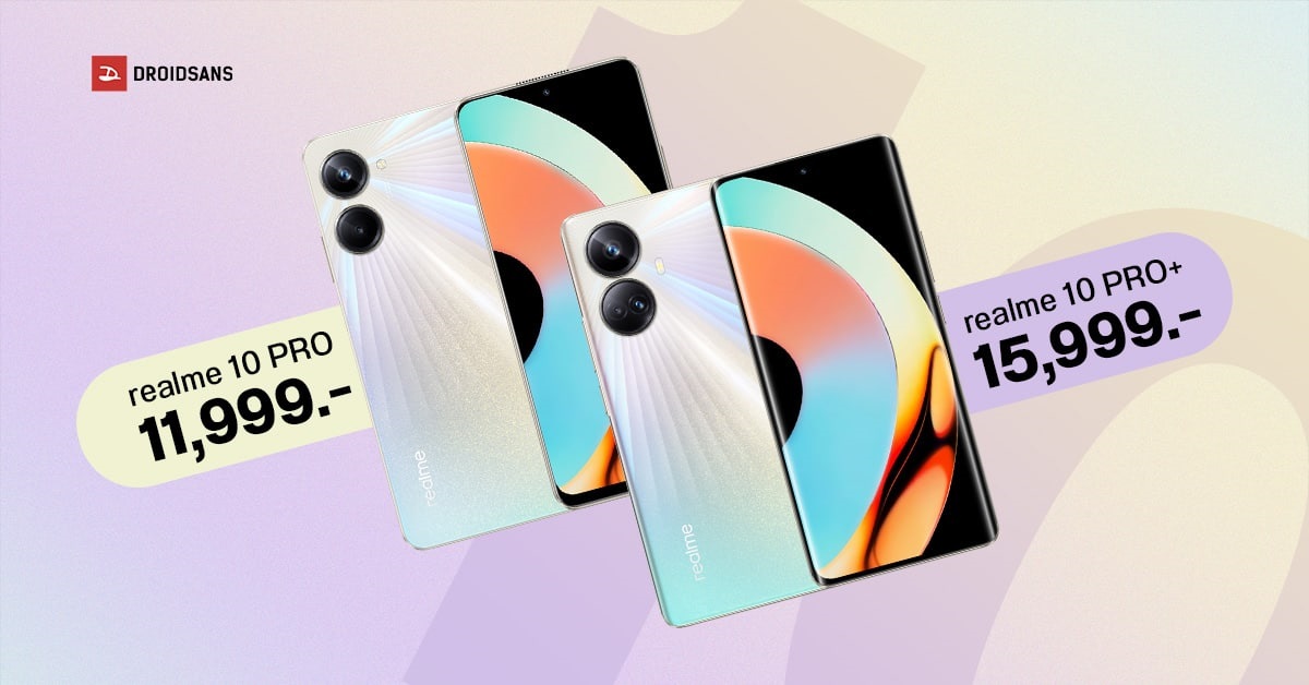 เปิดราคา realme 10 Pro 5G / 10 Pro+ 5G มือถือสเปคแน่น จอลื่น กล้องสวย ความจุ 256GB เริ่มต้น 11,999 บาท