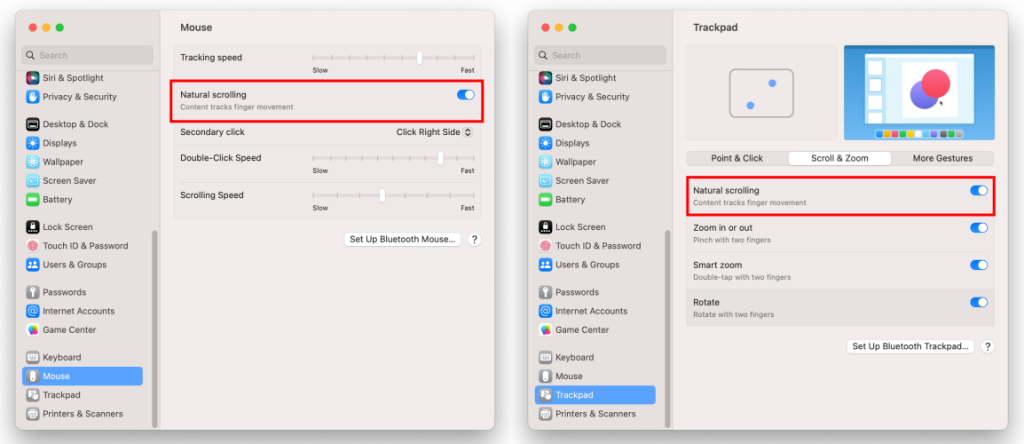 วิธีตั้งค่า scroll เมาส์และ trackpad บน Mac ให้ขึ้นลงเหมือน Windows ...