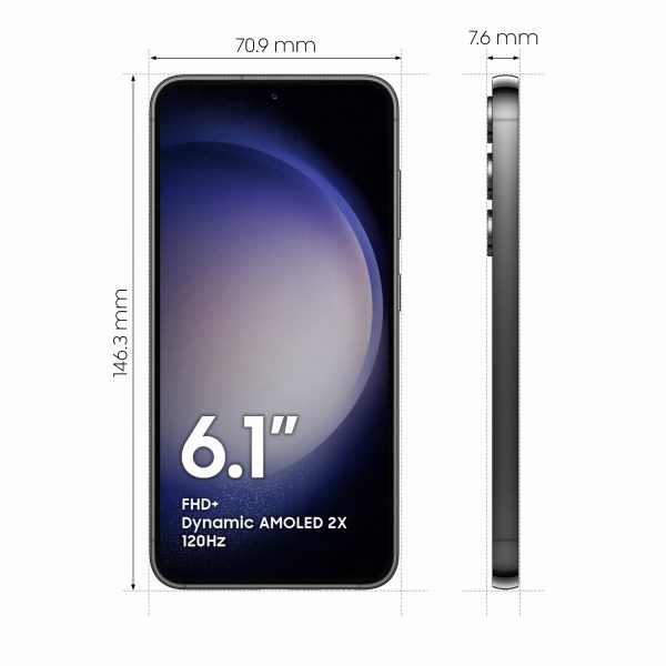 Samsung-Galaxy-S23 screen size