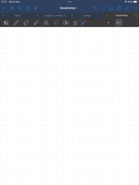 GoodNotes Menu