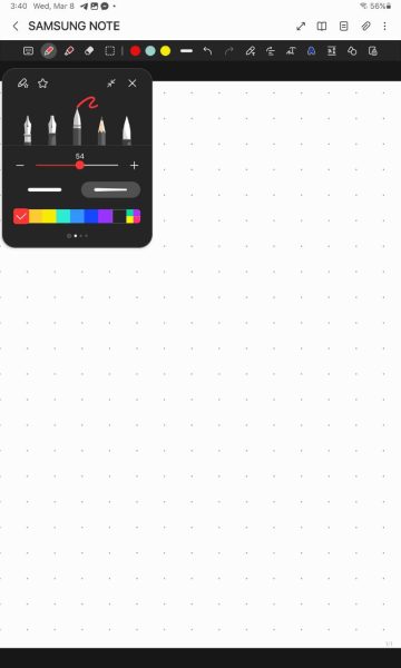 Samsung Notes pen