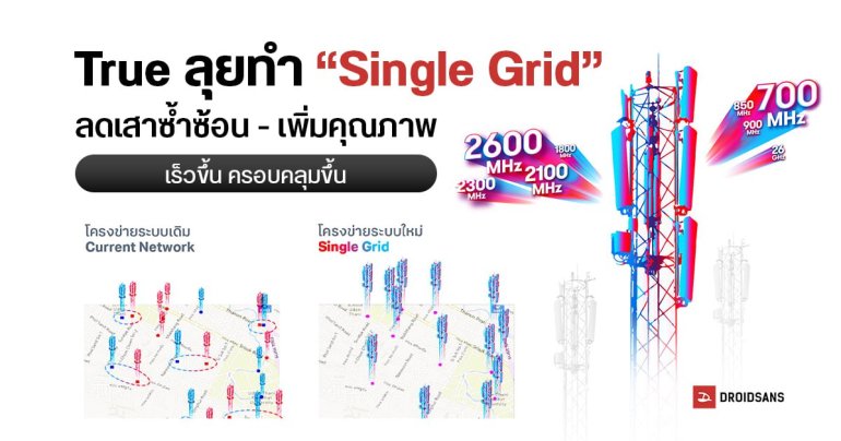 True อธิบายการทำ Single Grid เน็ตเร็วแรงขึ้น 2 เท่า พร้อมลดการใช้พลังงาน – ปล่อยก๊าซเรือนกระจกน้อยลง