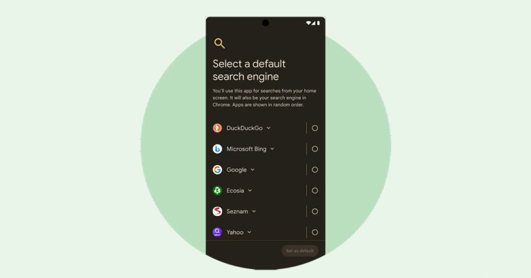 Android เตรียมเพิ่มหน้า Choice Screen ให้เลือก Search Engine หลักบนเครื่องและหน้า Home แทนที่ Google Search ได้