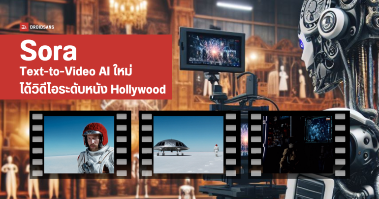OpenAI เปิดตัว Sora โมเดล AI แปลงข้อความเป็นวิดีโอได้แบบสมจริง ระดับหนัง Hollywood