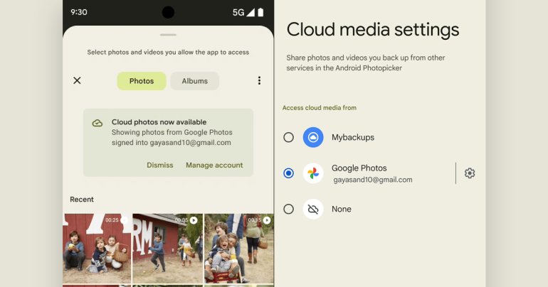 Android อัปเดต Photo Picker ใหม่ เลือกภาพที่เก็บบนคลาวด์ได้แล้ว