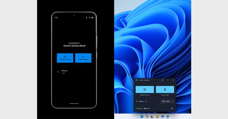 แอป Phone Link บน Windows 11 ใช้กล้องมือถือ Android เป็นเว็บแคมให้พีซีได้แล้ว