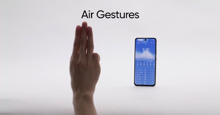 realme narzo 70 Pro 5G โชว์ฟีเจอร์ Air Gesture คุมมือถือโดยไม่ต้องแตะจอ