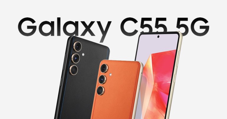 เปิดตัว Samsung Galaxy C55 5G ชิป Snapdragon 7 Gen 1 ดีไซน์หรู ฝาหลังหนังวีแกน ราคาหมื่นนิด ๆ