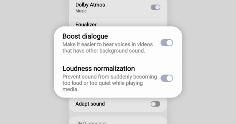 Samsung เพิ่มฟีเจอร์ Boost dialogue เร่งเสียงพูดในวิดีโอ และ Loudness normalization ปรับความดังเพลงให้คงที่ ใน One UI 6.1.1