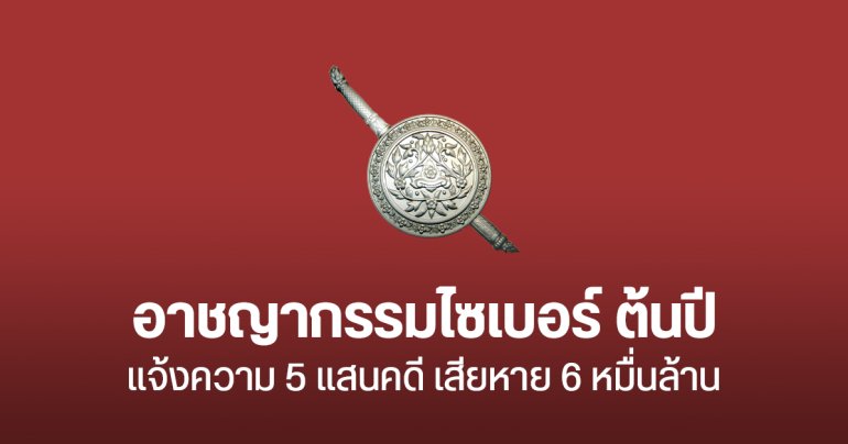 ตร.เปิดสถิติ อาชญากรรมไซเบอร์ มี.ค. – มิ.ย. แจ้งความ 5 แสนคดี เสียหายวันละ 80 ล้าน วัยทำงานโดนหนักสุด