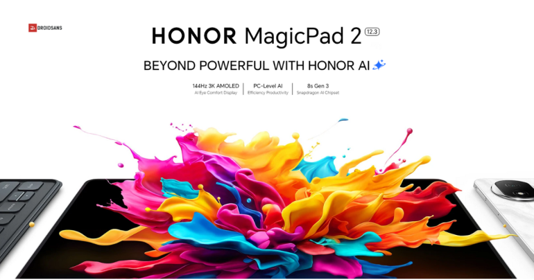 HONOR MagicPad 2 เปิด Global อย่างเป็นทางการ จอใหญ่ 144Hz มาพร้อมฟีเจอร์ AI ใช้ชิป Snapdragon 8s Gen 3