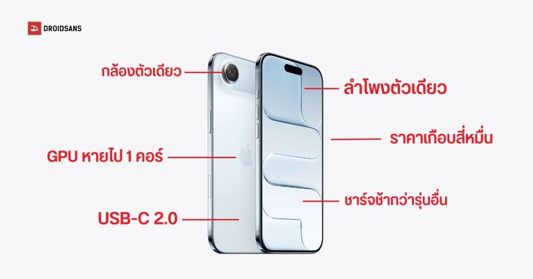 iPhone Air เริ่มต้น 39,900 บาท ความบางที่ได้มาต้องแลกกับอะไรที่หายไปบ้าง