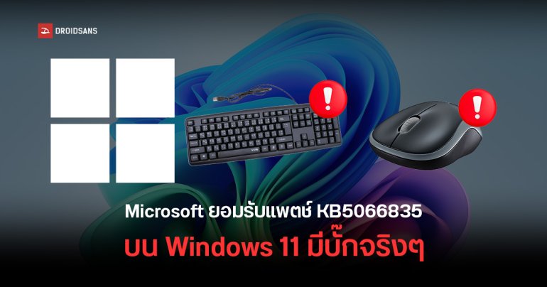 Windows 11 KB5066835 ทำป่วนเมาส์ คีย์บอร์ด USB ใช้งานในหน้า Recovery ไม่ได้ ล่าสุดมีแพตช์แก้แล้ว