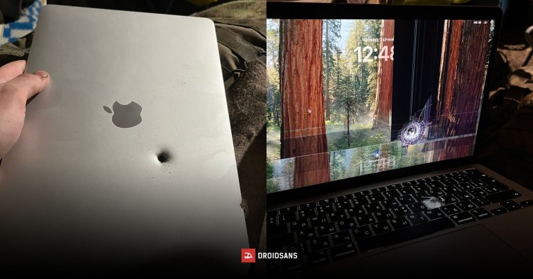 MacBook Air M1 ไม่สะท้าน โดนสะเก็ดระเบิดเข้าเต็ม ๆ แต่ยังเปิดใช้งานได้ปกติ