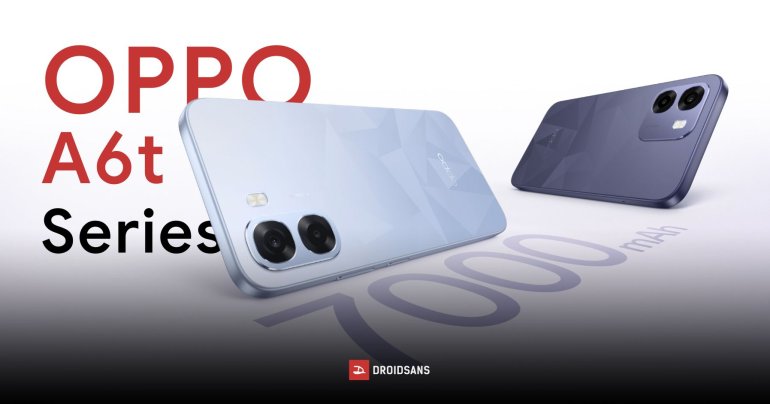 ราคาไทย OPPO A6t และ A6t Pro มือถือตัวจบ แบตอึดข้ามวัน ตัวเครื่องทนทาน ถ่ายรูปคมชัด 50MP