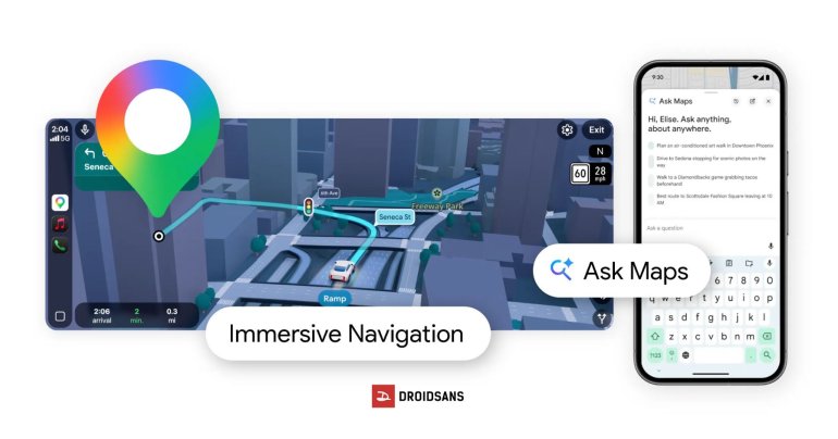 Google Maps อัปเดตฟีเจอร์ ‘Immersive Nevigation’ รองรับการนำทางแบบ 3D และระบบถามตอบกับ AI