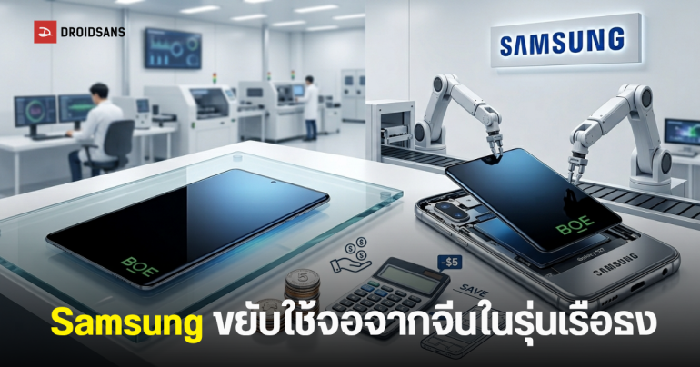 Samsung วางแผนใช้จอ BOE ใน Galaxy S27 หวังลดต้นทุน 5 ดอลลาร์ต่อเครื่อง