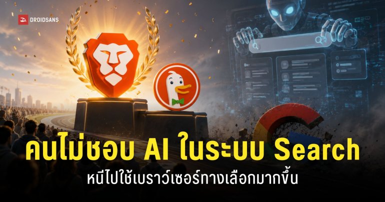 Brave ทุบสถิติผู้ใช้ทะลุ 117.56 ล้านคน DuckDuckGo ยอดติดตั้งในสหรัฐฯ พุ่งต่อเนื่อง 76%