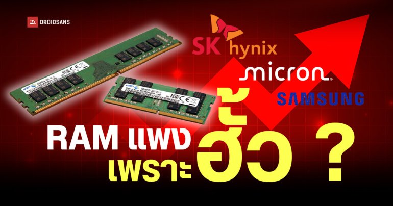 ผู้บริโภคในสหรัฐฯ รวมกลุ่มฟ้อง Samsung, SK hynix และ Micron กล่าวหาจำกัดการผลิต DRAM จนราคาแรมพุ่ง