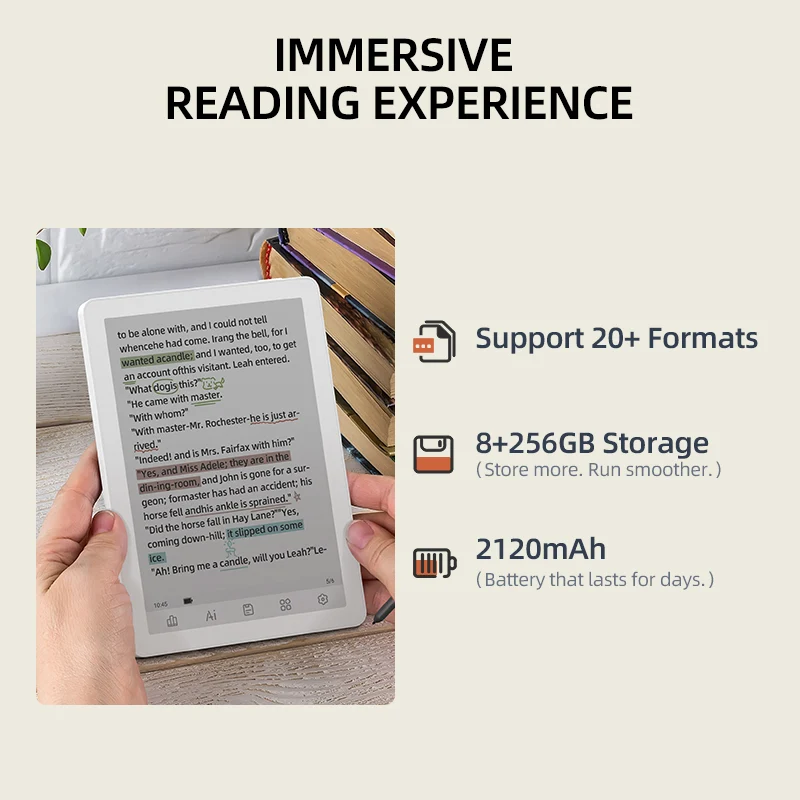 เปิดตัว Bigme B6 Pro เครื่องอ่านหนังสือจอสี E-Ink ใส่ซิม 4G โทรได้ เล่นเน็ตได้