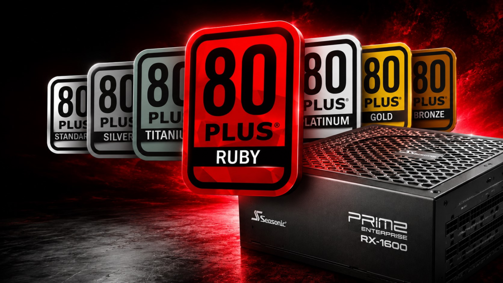 Seasonic เปิดตัว PSU 1600W รุ่นแรกของโลกที่ได้ 80 PLUS Ruby เคลมประสิทธิภาพการแปลงไฟได้เกิน 95%