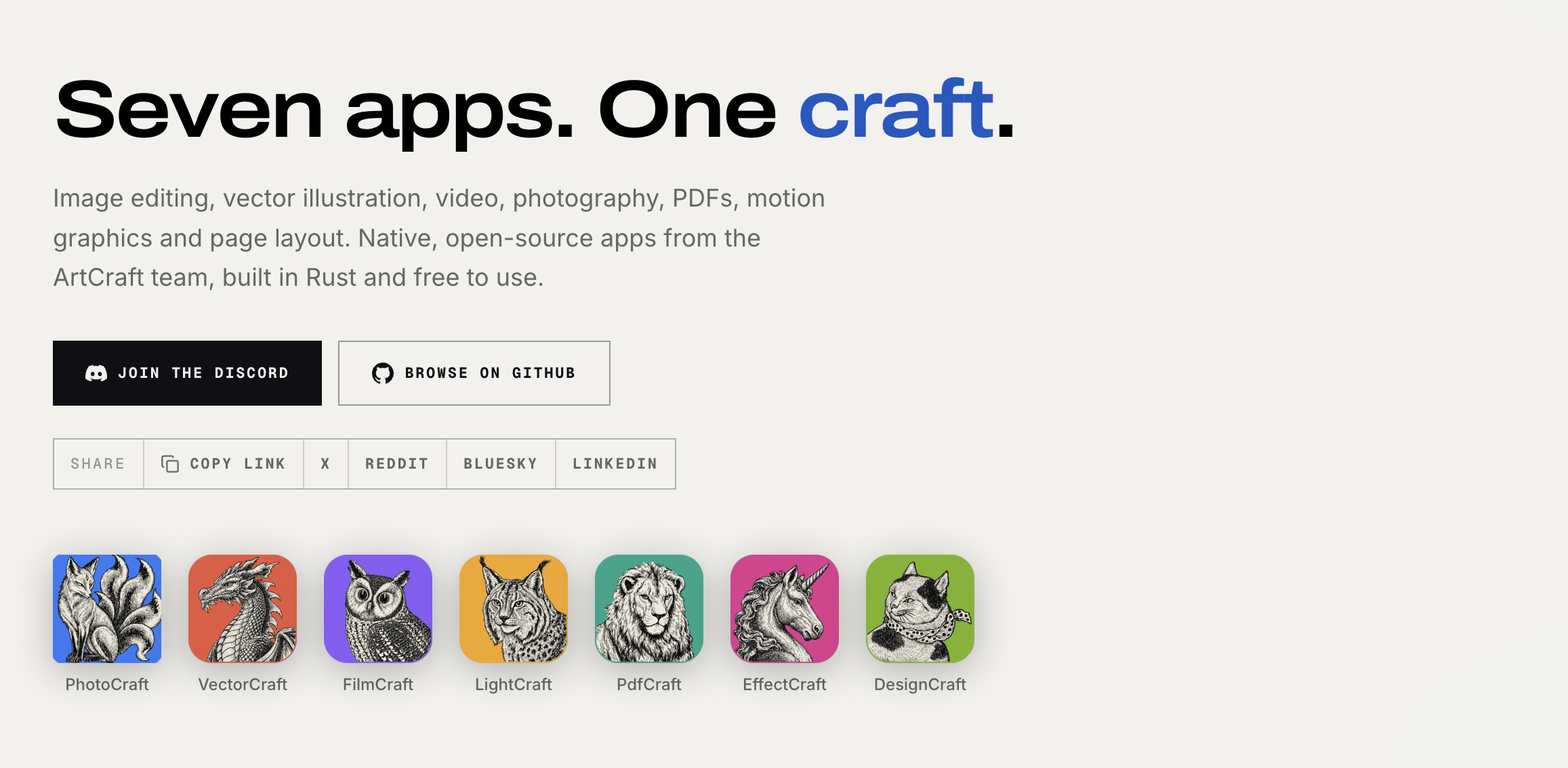 ArtCraft เปิดตัว Crafting Apps โปรแกรมคล้าย Adobe Photoshop, Lightroom และ Premiere Pro ใช้งานฟรีแบบออฟไลน์ได้