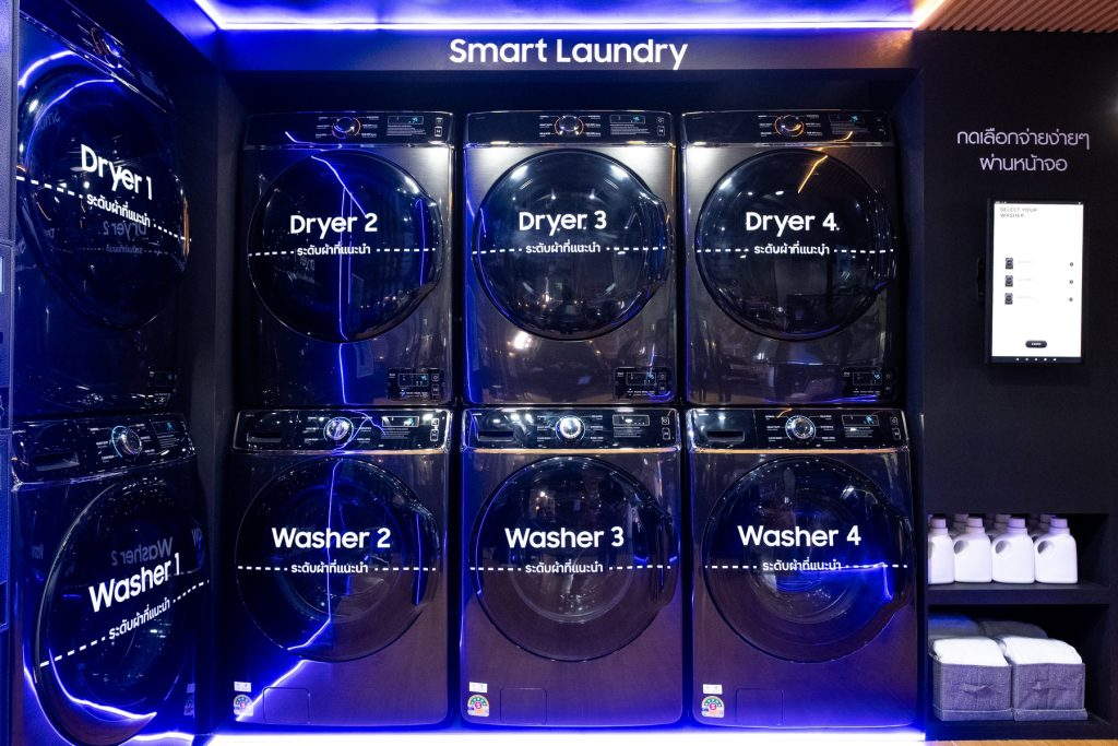 Samsung เปิดตัวเครื่องซักผ้าสำหรับร้านสะดวกซัก ความจุ 18 กก. ทดสอบซักทน 30,000 รอบ